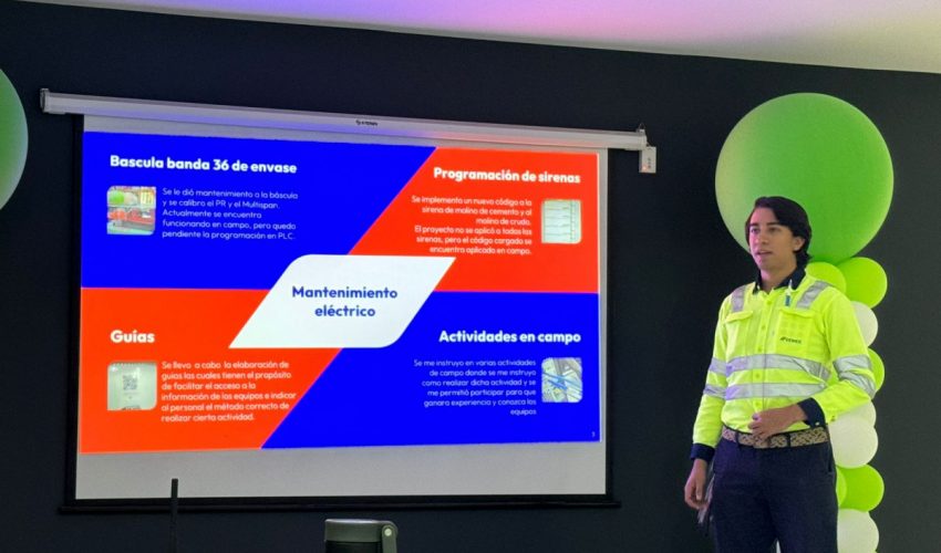 Estudiante de Ingeniería Mecatrónica obtiene Reconocimiento de la empresa CEMEX, Planta Guadalajara, por el desempeño en su práctica profesional