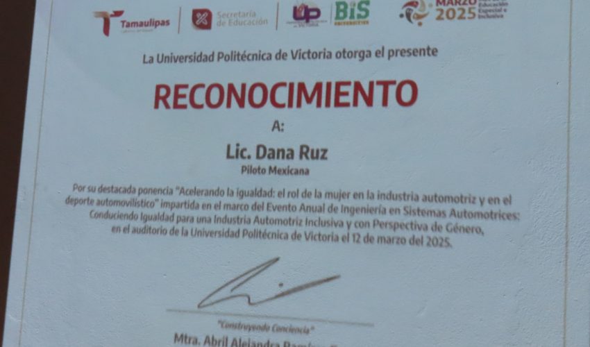 Importante participación de la mujer en las actividades de la industria automotriz: dictan Conferencia Magistral en la UPV